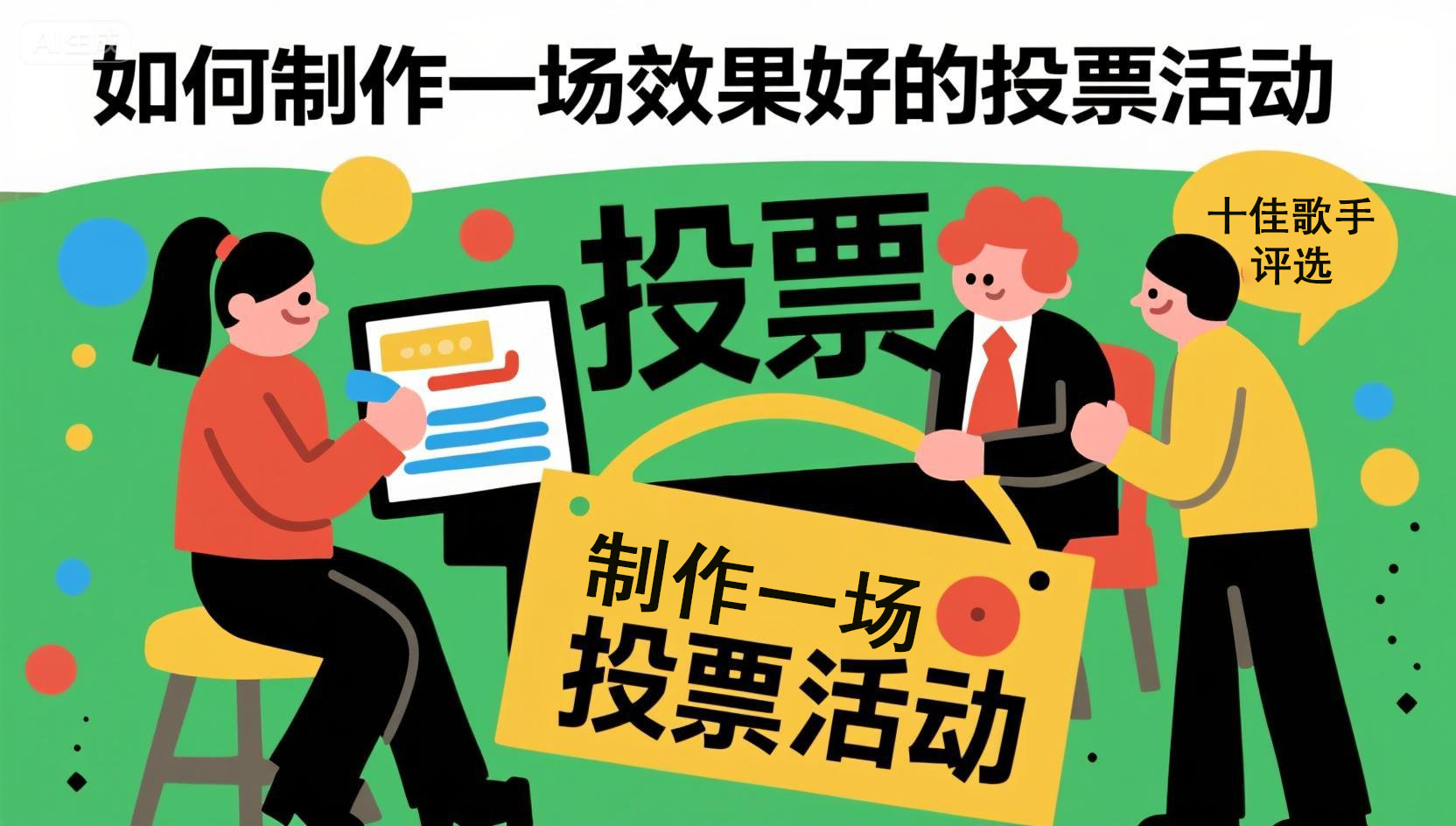 如何制作一场效果好的投票活动